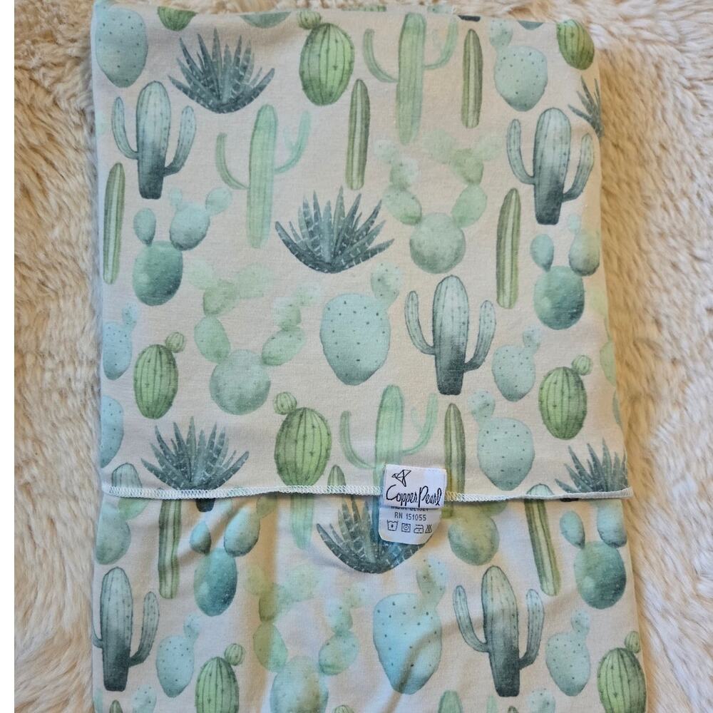 Copper Pearl Cactus Swaddling Blanket